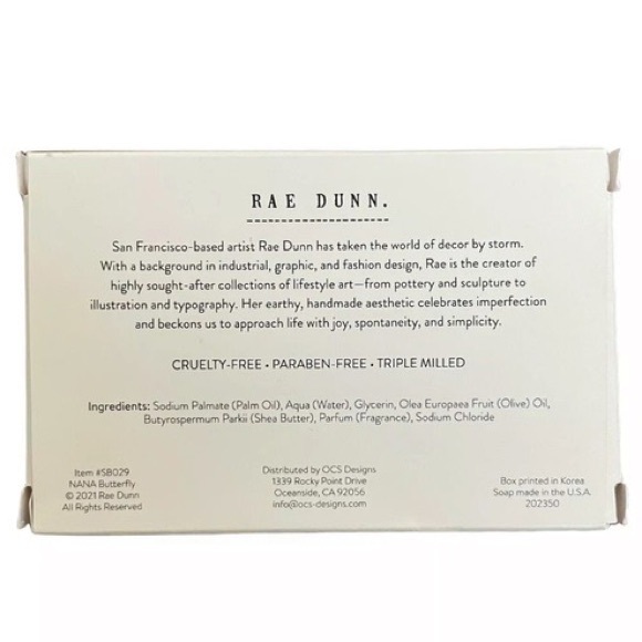 RAE DUNN Live Simply Eucalyptus Scented Bar Soap - Picture 3 of 4